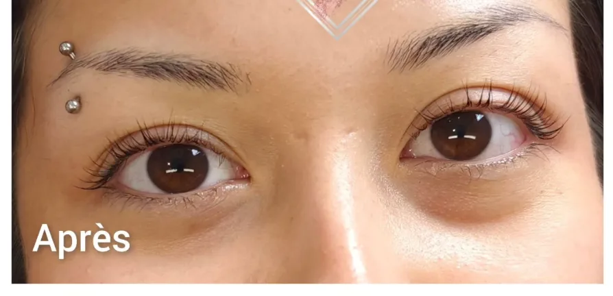 Regard après rehaussement de cils, Le Salon d'Élodie à Saint-Pol-sur-Mer